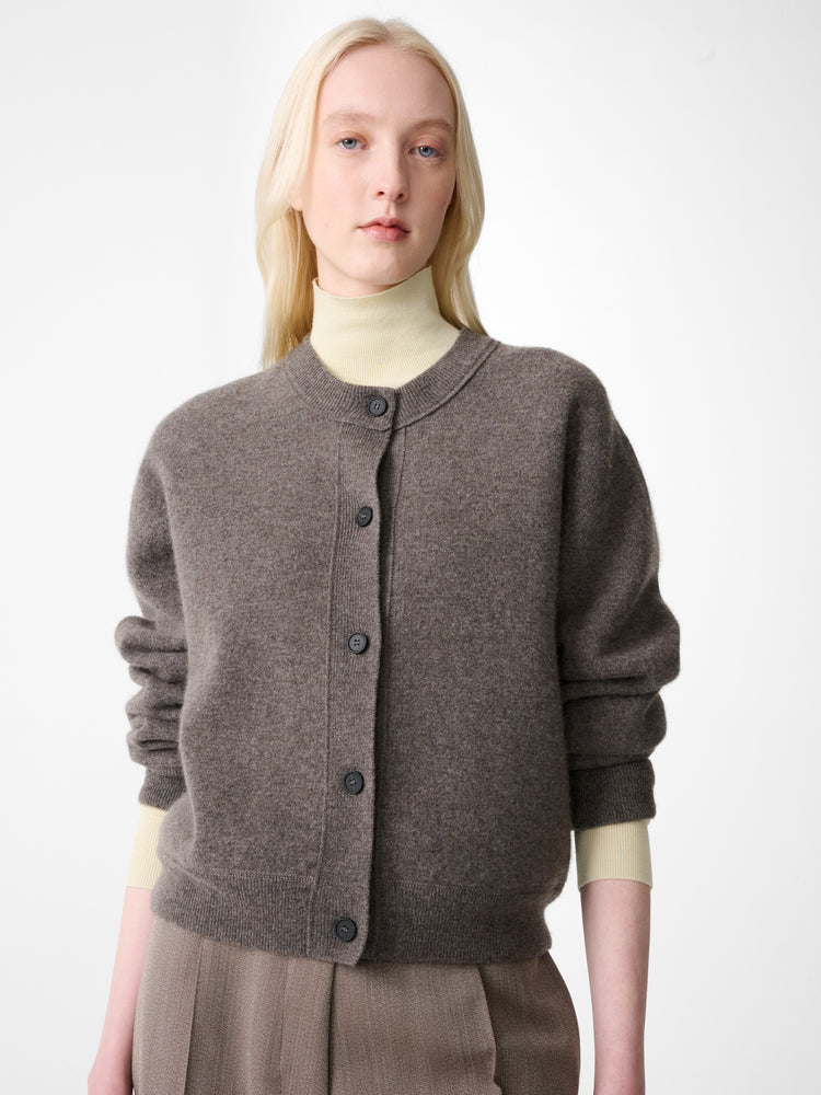 Arvine Cardigan in Mouse