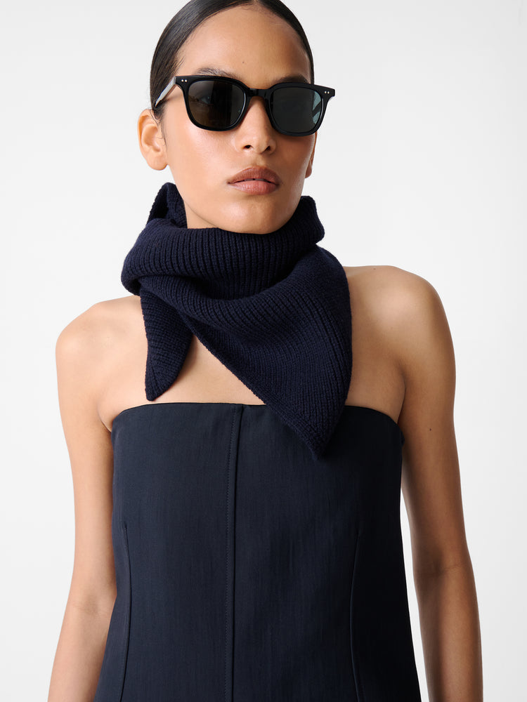 Aude Dress in Darkest Navy