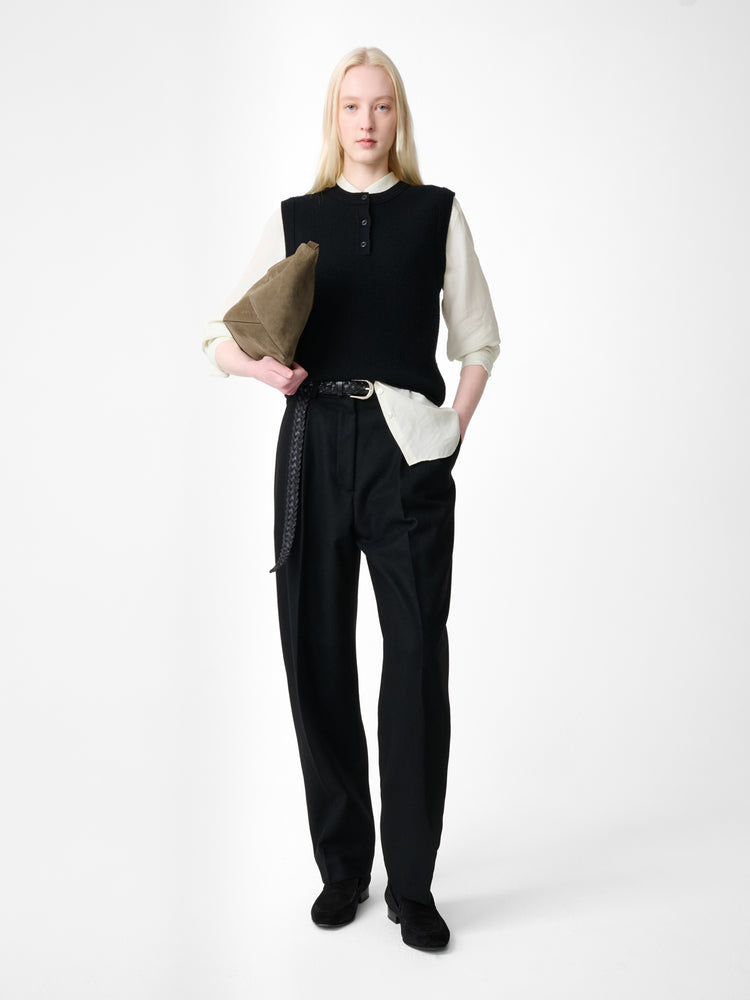 Aurel Knit Vest in Black