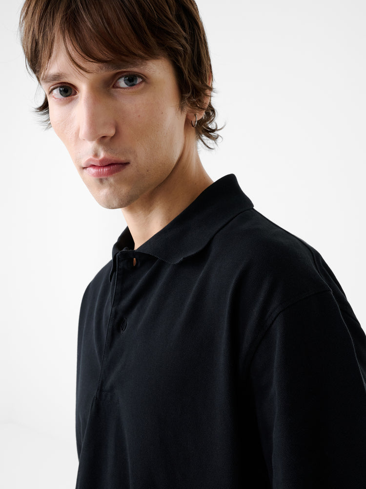 Balaton Jersey in Washed Black