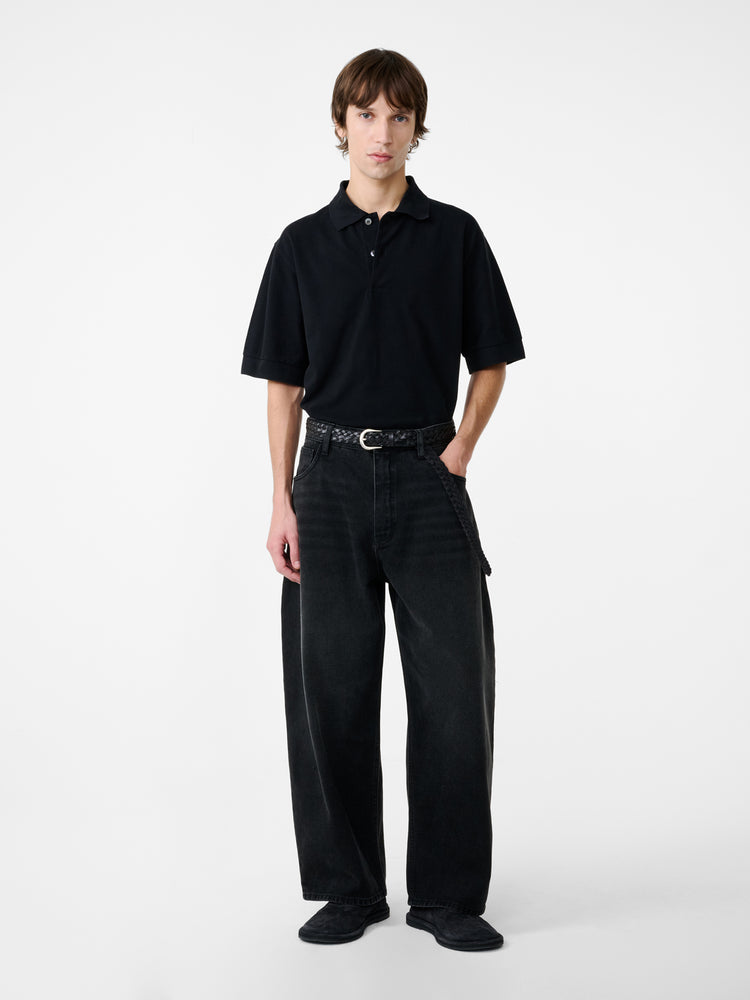 Balaton Jersey in Washed Black