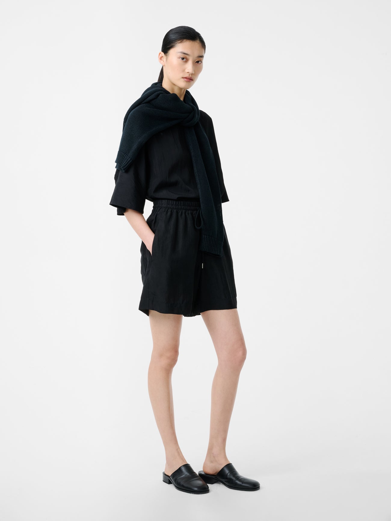 Bascom Top in Black - Studio Nicholson