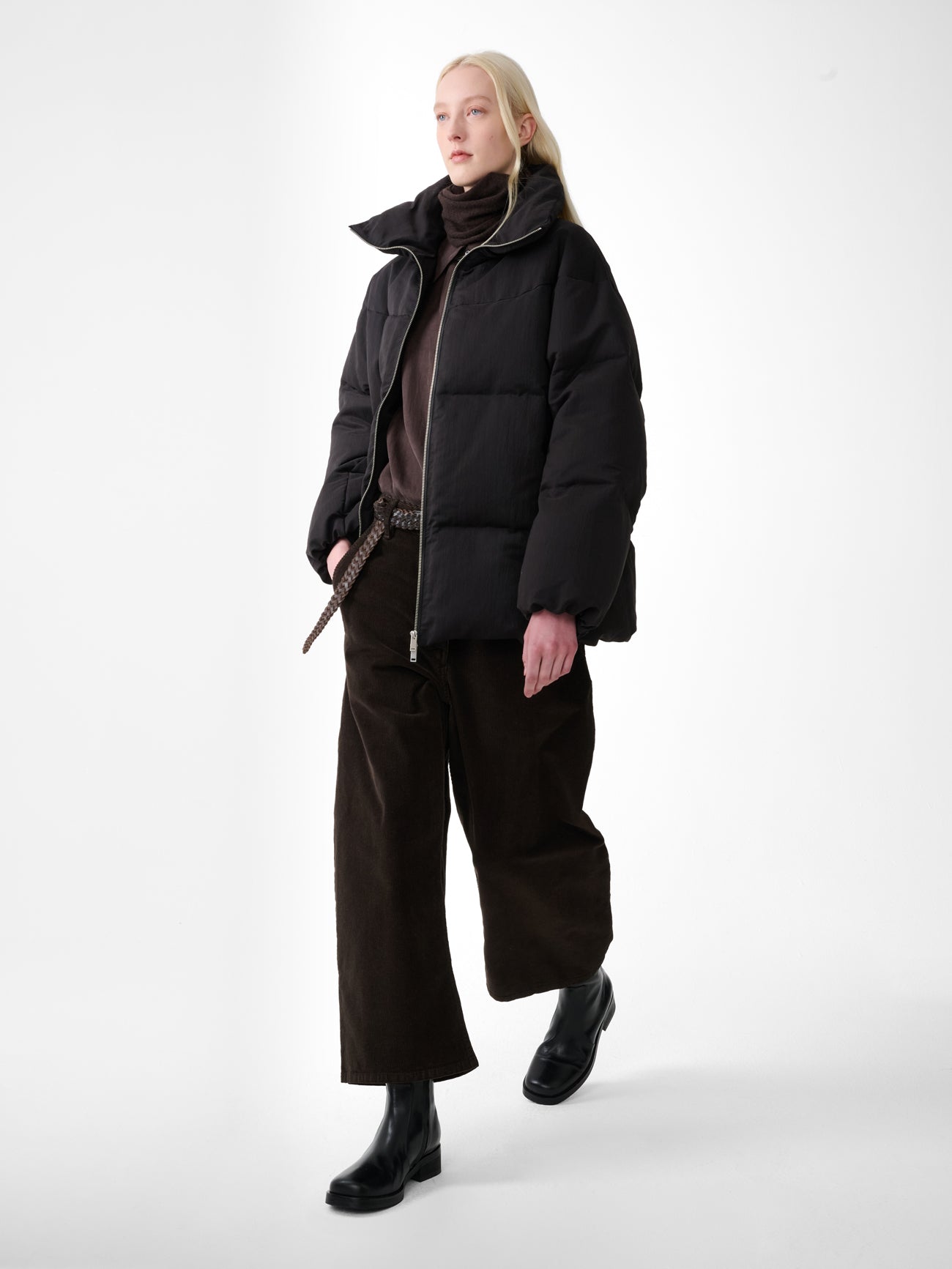 Basel Puffer Jacket in Black