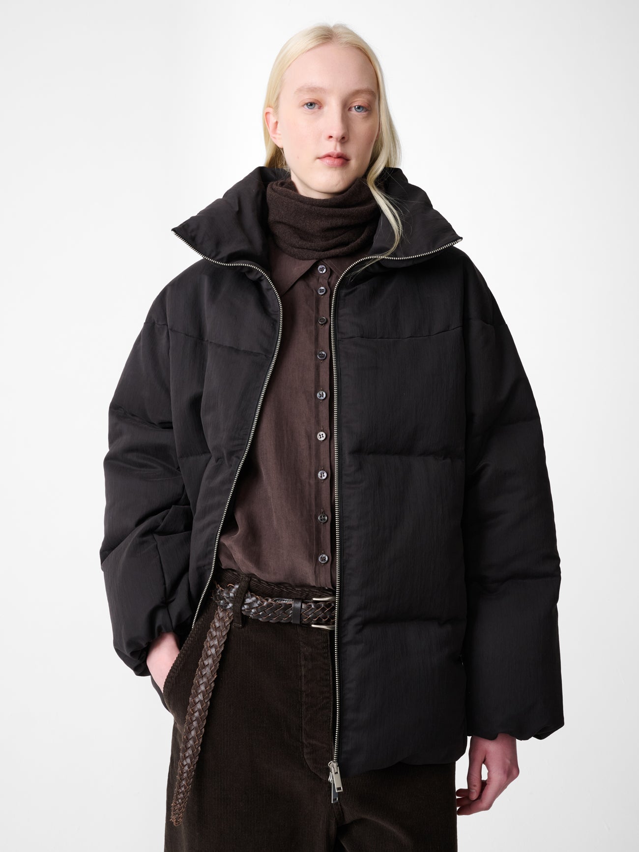 Basel Puffer Jacket in Black