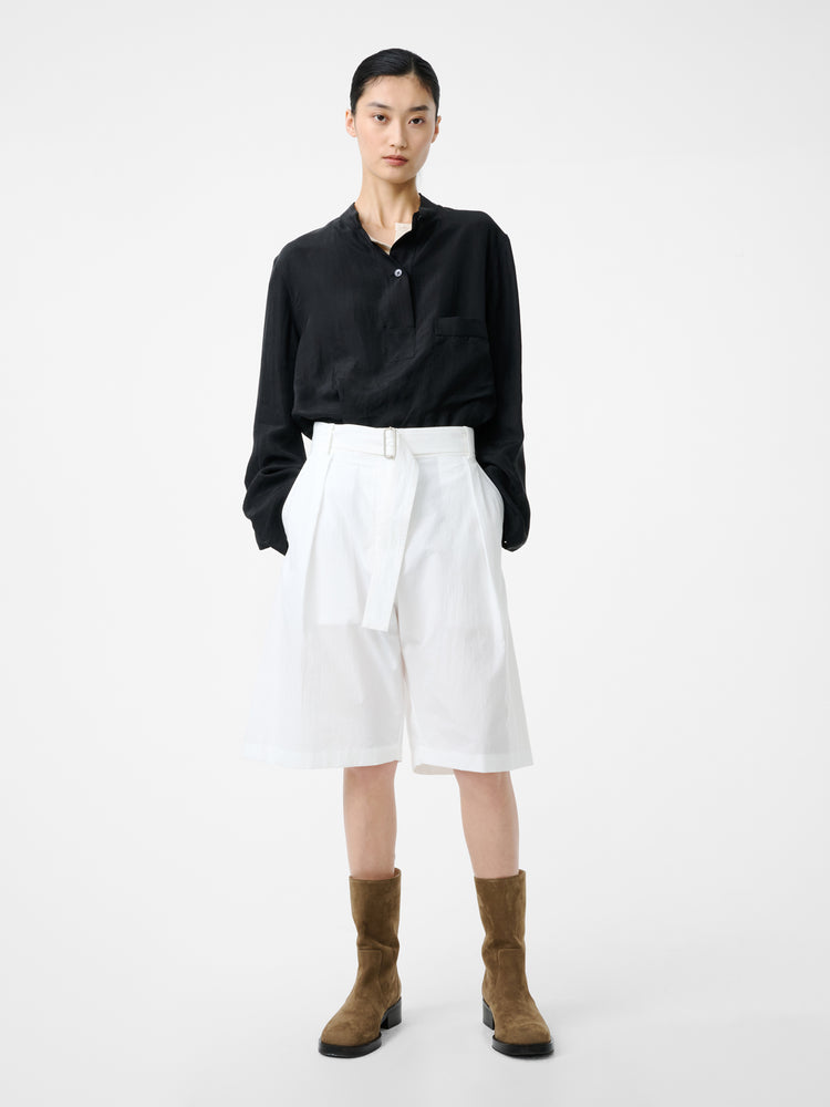 Baye Twill Shirt in Black - Studio Nicholson