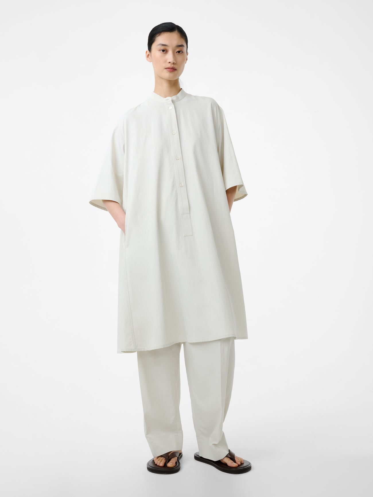 Bloch Dress in Bone - Studio Nicholson