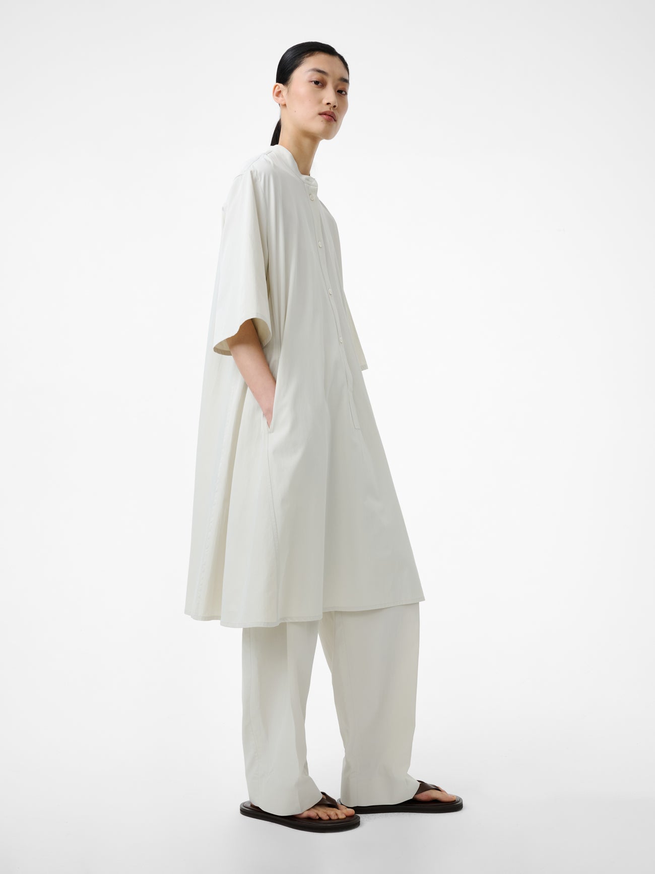 Bloch Dress in Bone - Studio Nicholson