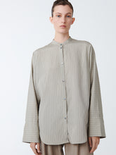 Bonsho Shirt in Pebble / Black Stripe - Studio Nicholson
