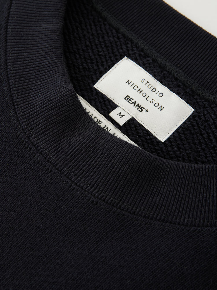 SN X BEAMS PLUS Golightly Jersey in Darkest Navy