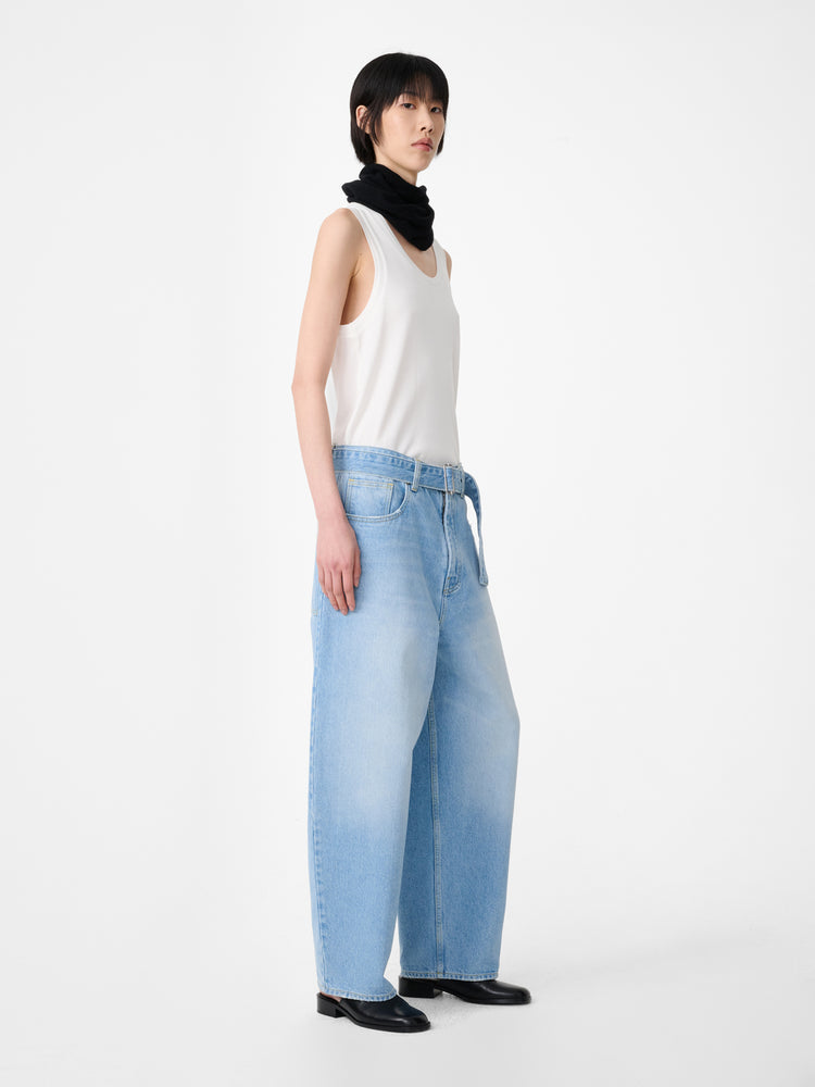 Cahun Denim Pant in Bleached Wash