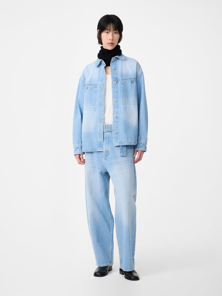 Cahun Denim Pant in Bleached Wash