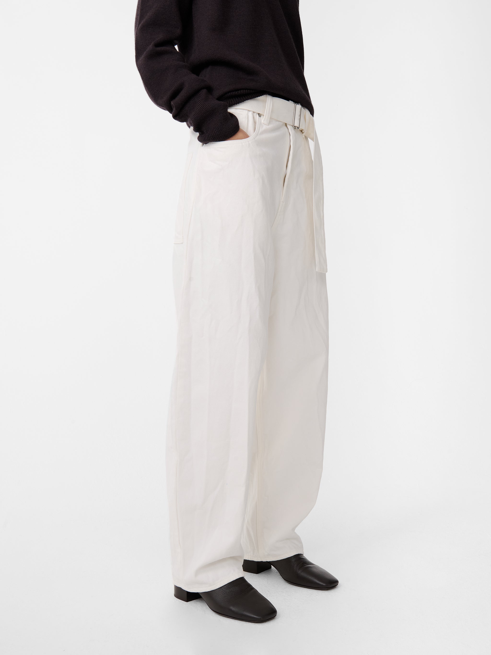パンツ STUDIO NICHOLSON JUDD LIGHTWEIGHT COTTON Studio Nicholson JUDD PANTS - MADRAS LIGHTWEIGHT COTTON