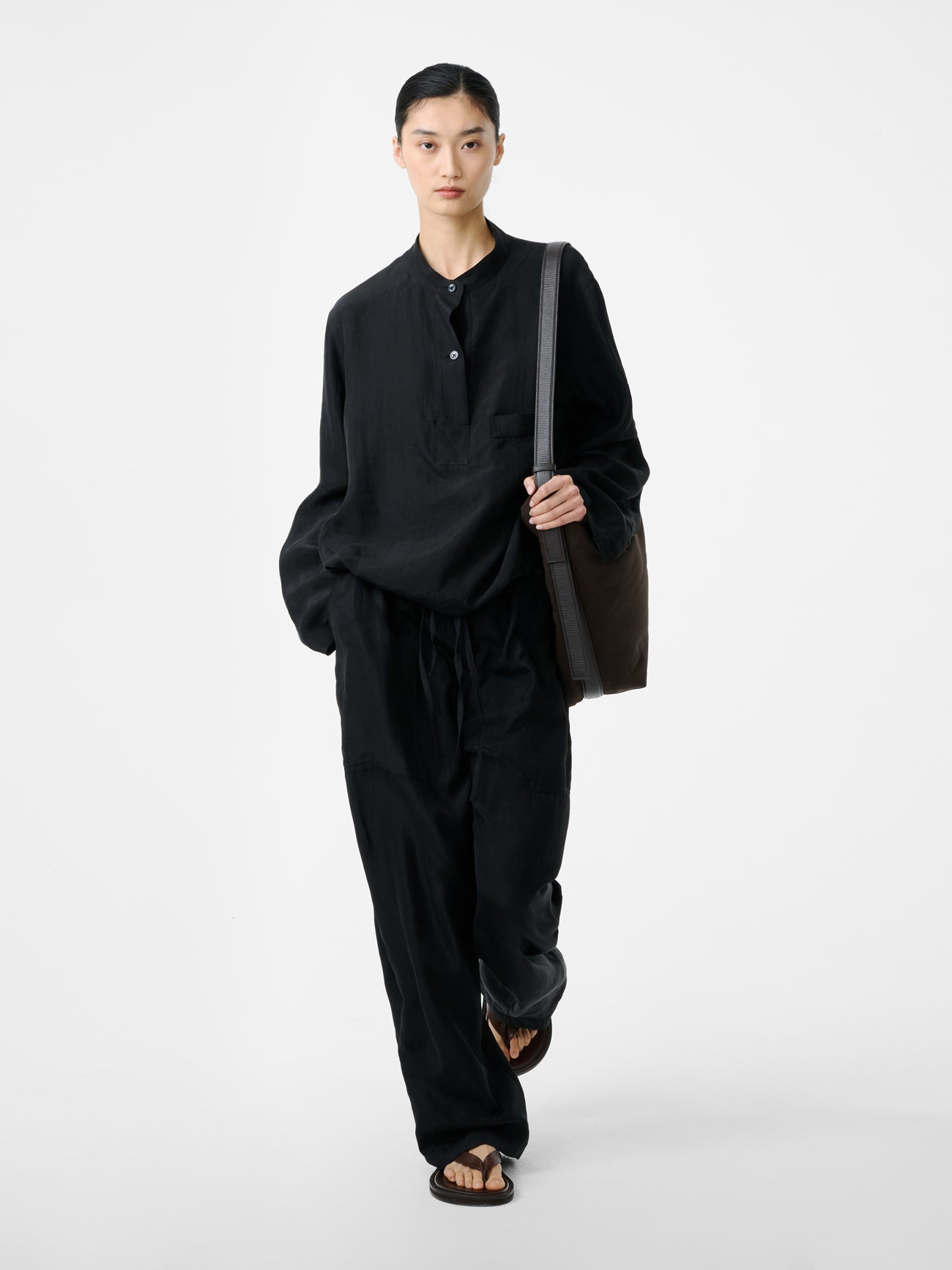 Capel Twill Pant in Black - Studio Nicholson