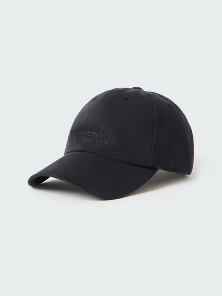 ★関税込★【STUDIO NICHOLSON】Logo Ball Cap Black Grape Studio Nicholson Logo Cap | REVERSIBLE