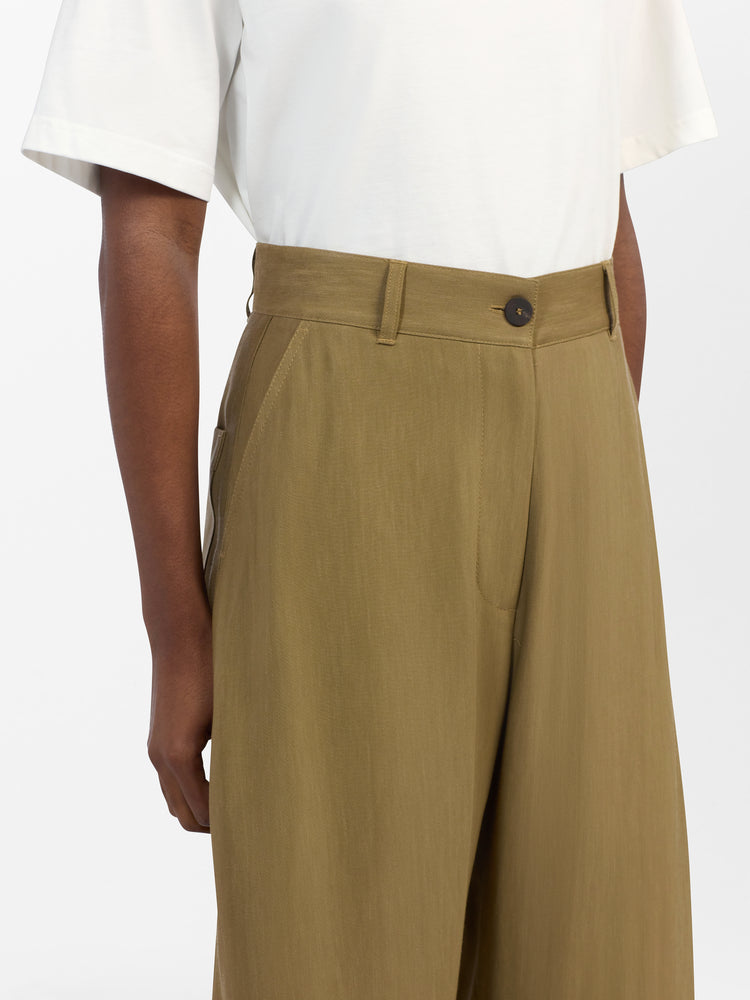 Chalco Viscose Linen Pant in Pampas