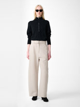 Chatto Wool Belted Pant in Putty