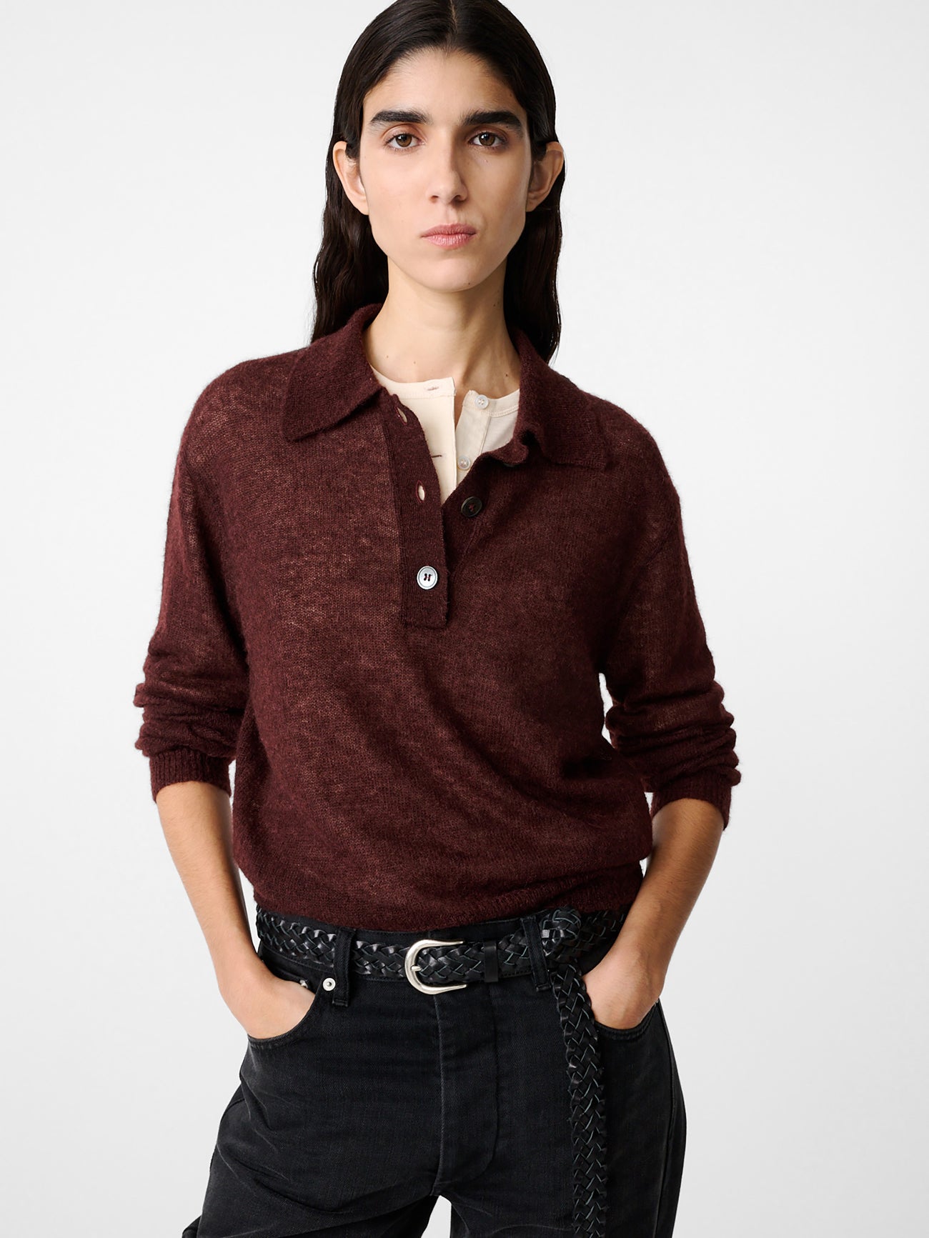 WOMEN'S KNIT POLO
