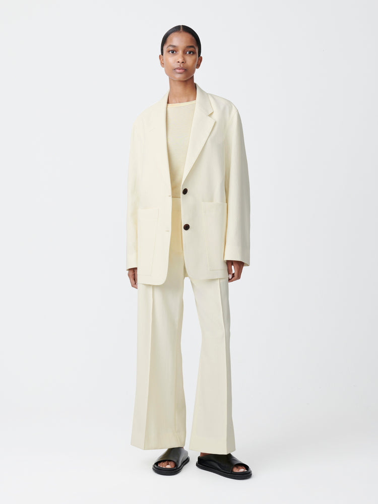 Conde Dry Cotton Jacket in Parchment