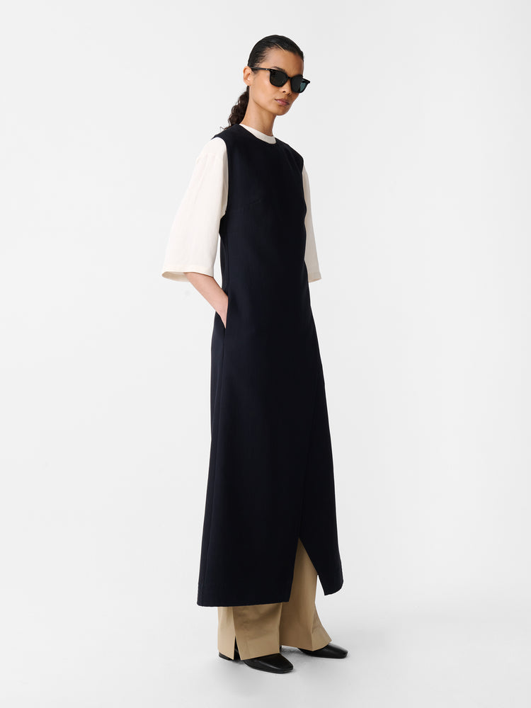 Corus Dress in Darkest Navy