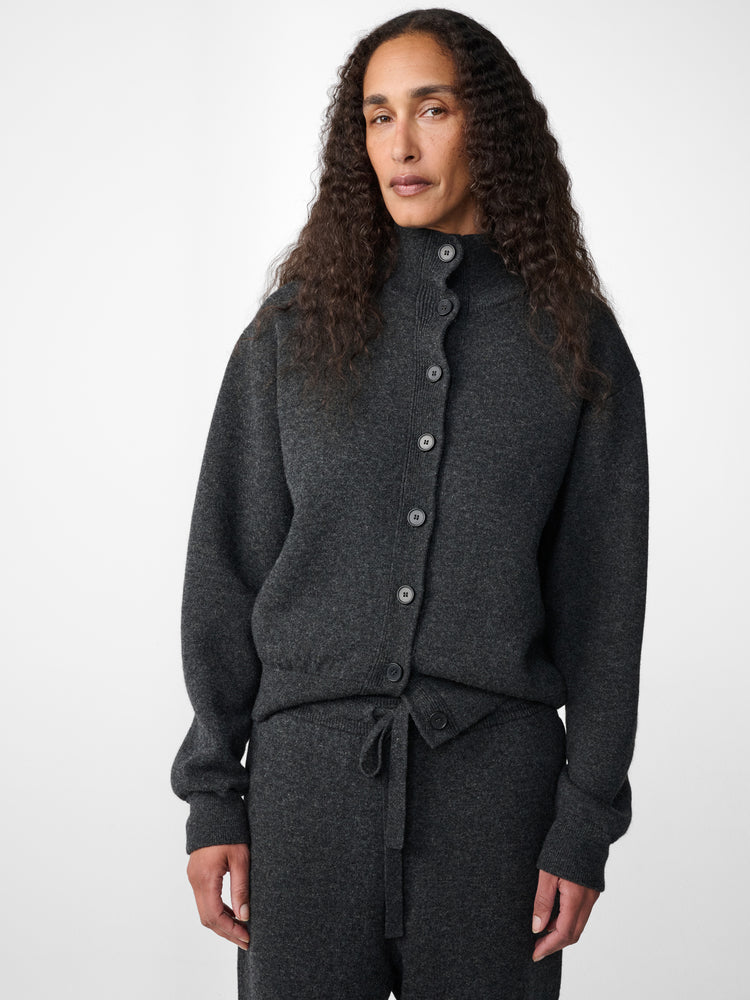 Crovie Cardigan in Charcoal