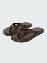 Men's Curren Leather Sandal in Cocoa