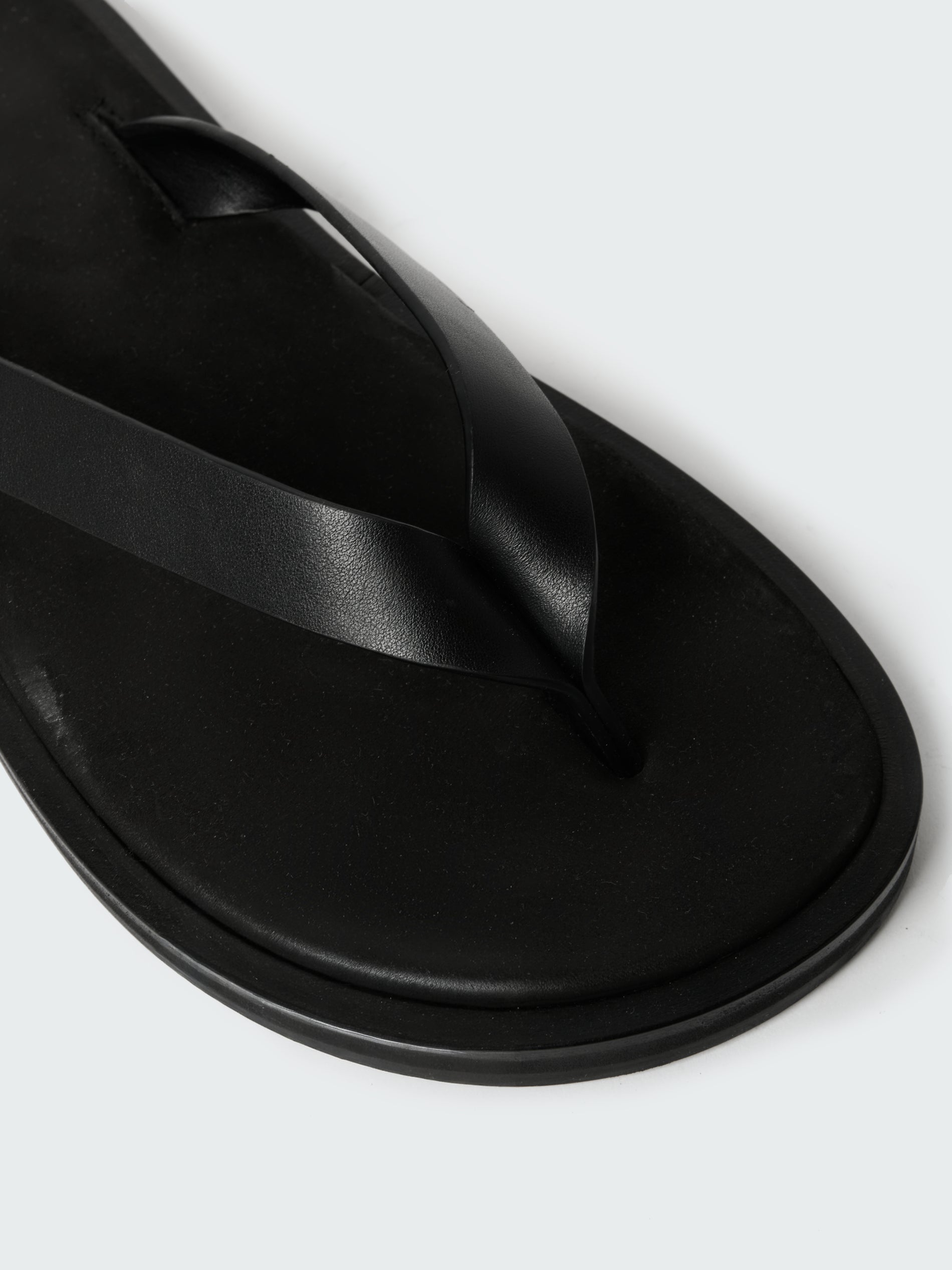 Men's Curren Leather Sandal in Black - Studio Nicholson