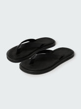 Women's Curren Leather Sandal in Black