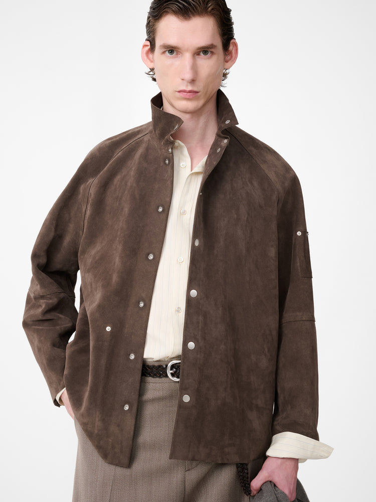 Men's Dash Suede Jacket in Grey