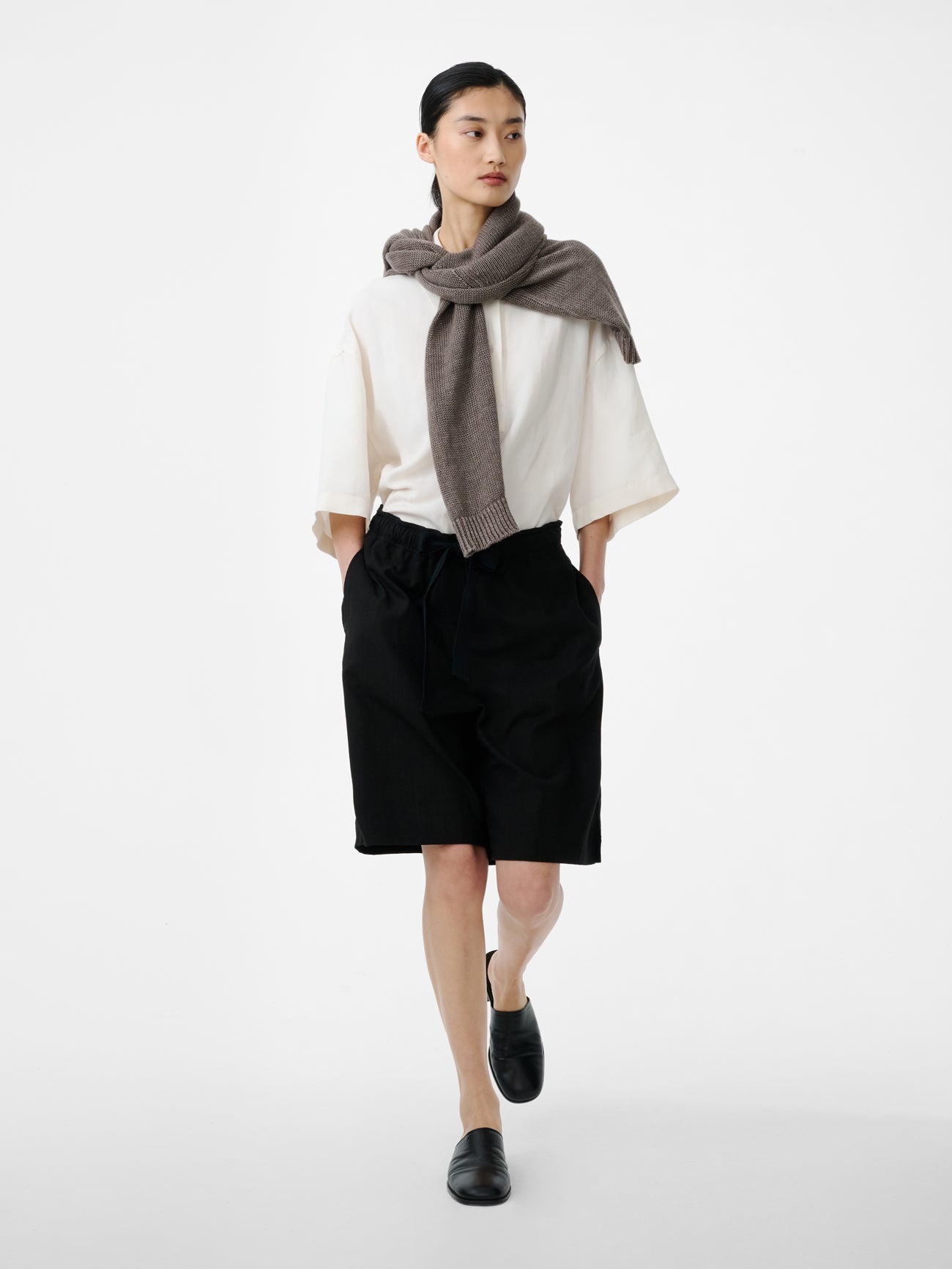 Demba Short in Black - Studio Nicholson