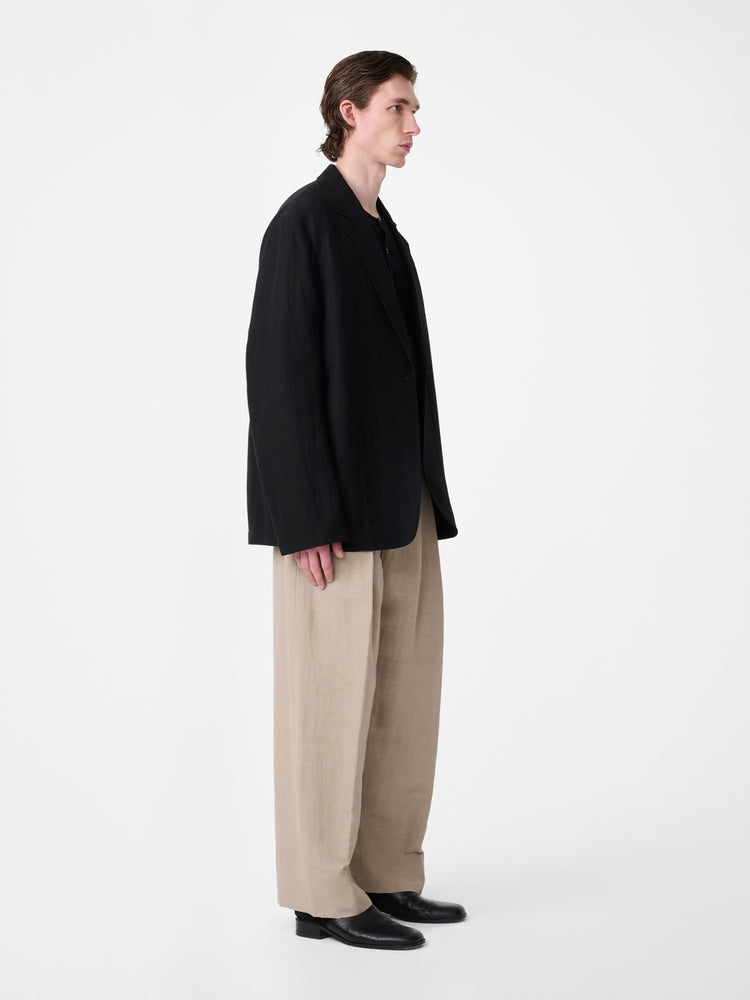 Denison Linen Jacket in Black