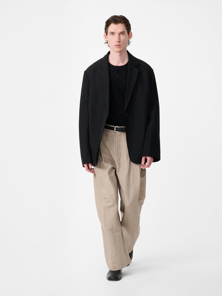 Denison Linen Jacket in Black