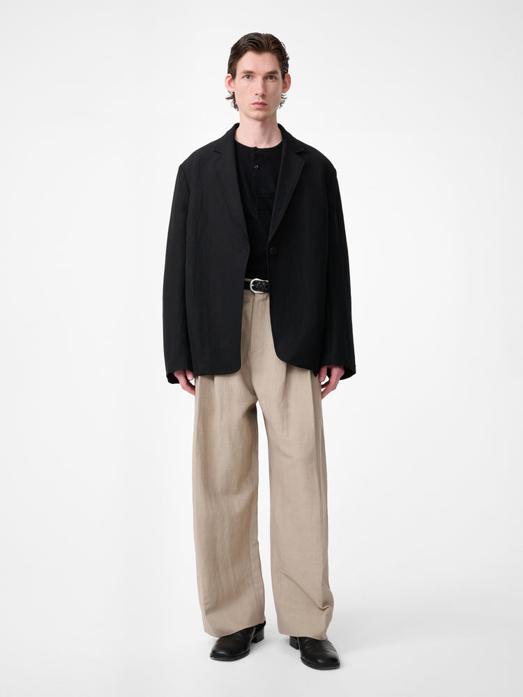 Denison Linen Jacket in Black