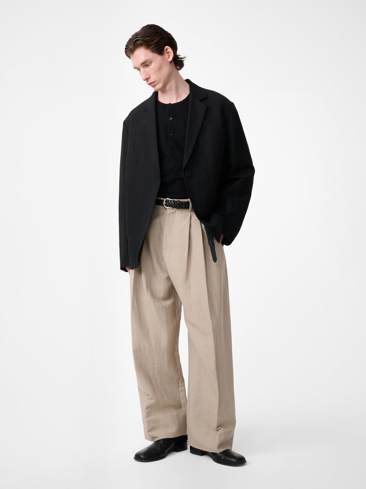 Denison Linen Jacket in Black