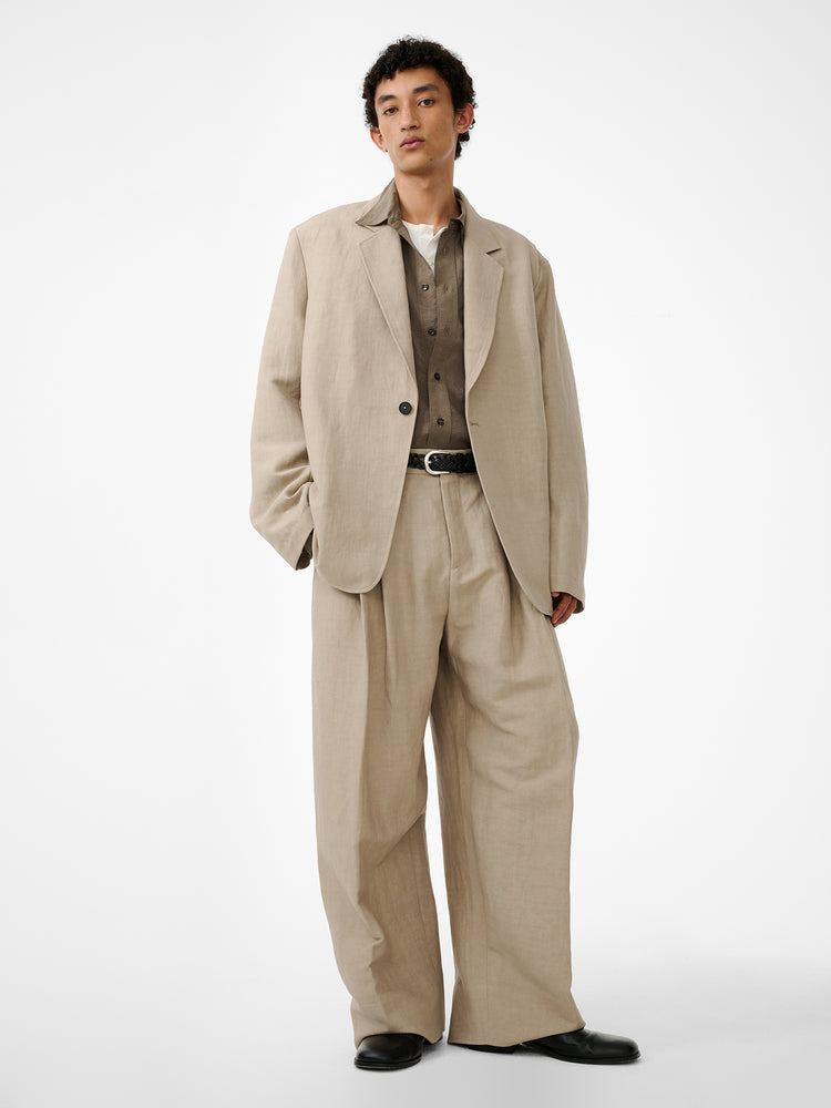 Denison Linen Blazer in Sand