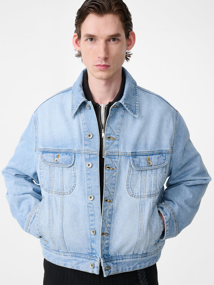 Derby Denim Jacket in Bleached Wash