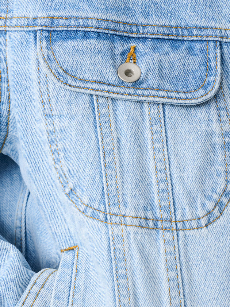 Derby Denim Jacket in Bleached Wash