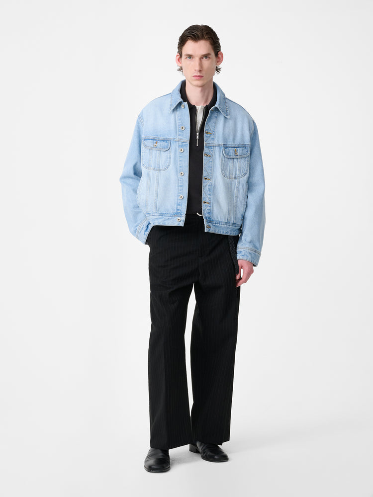 Derby Denim Jacket in Bleached Wash