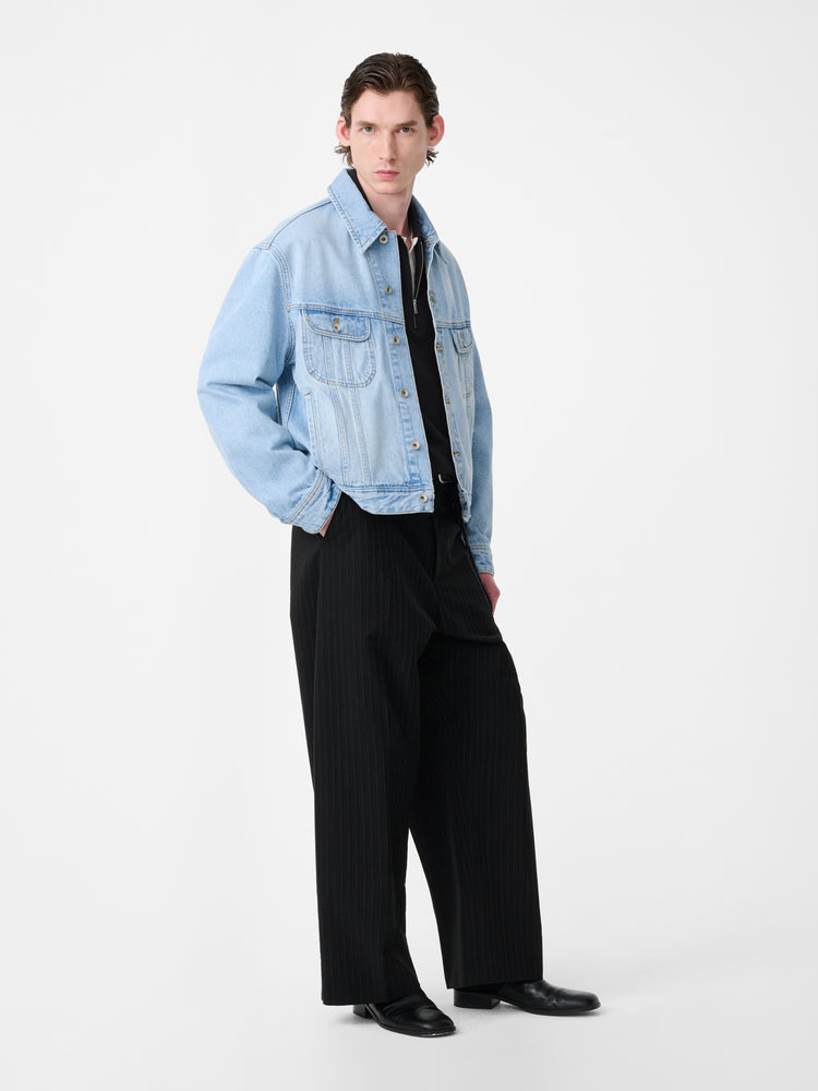 Derby Denim Jacket in Bleached Wash