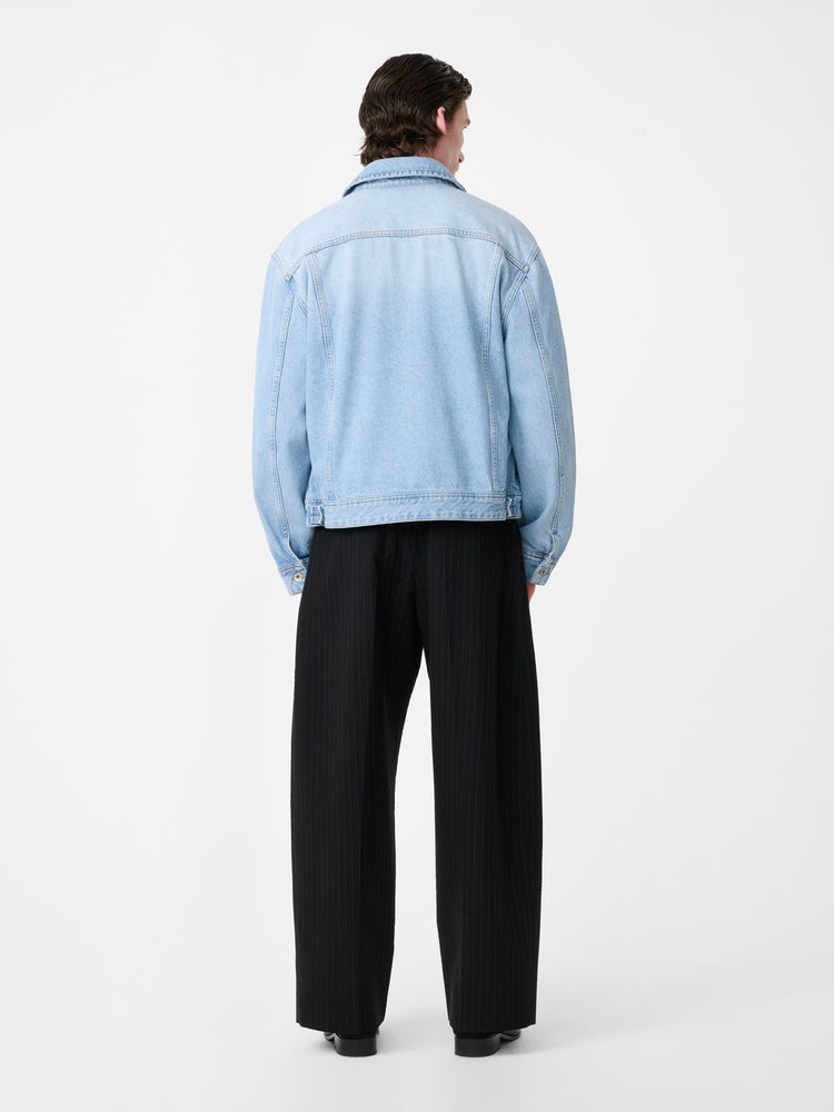 Derby Denim Jacket in Bleached Wash