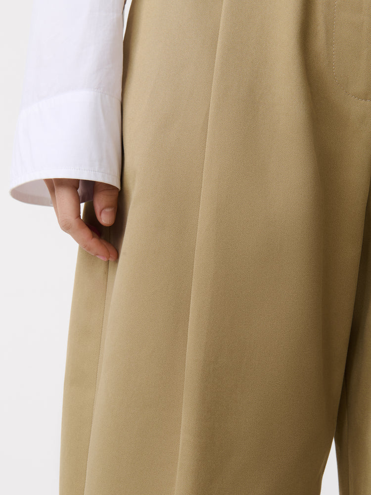 Dordoni Volume Pant in Tan | Tailored Trouser | Studio Nicholson