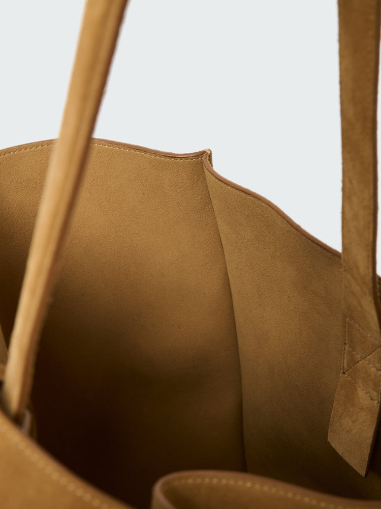 Doublet Suede Bag in Sand