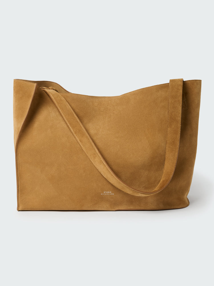 Doublet Suede Bag in Sand