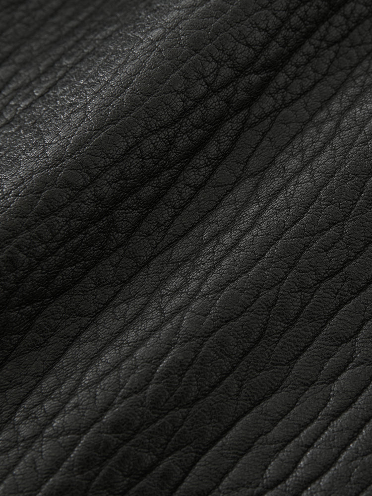 Doyard Leather Jacket in Black - Studio Nicholson
