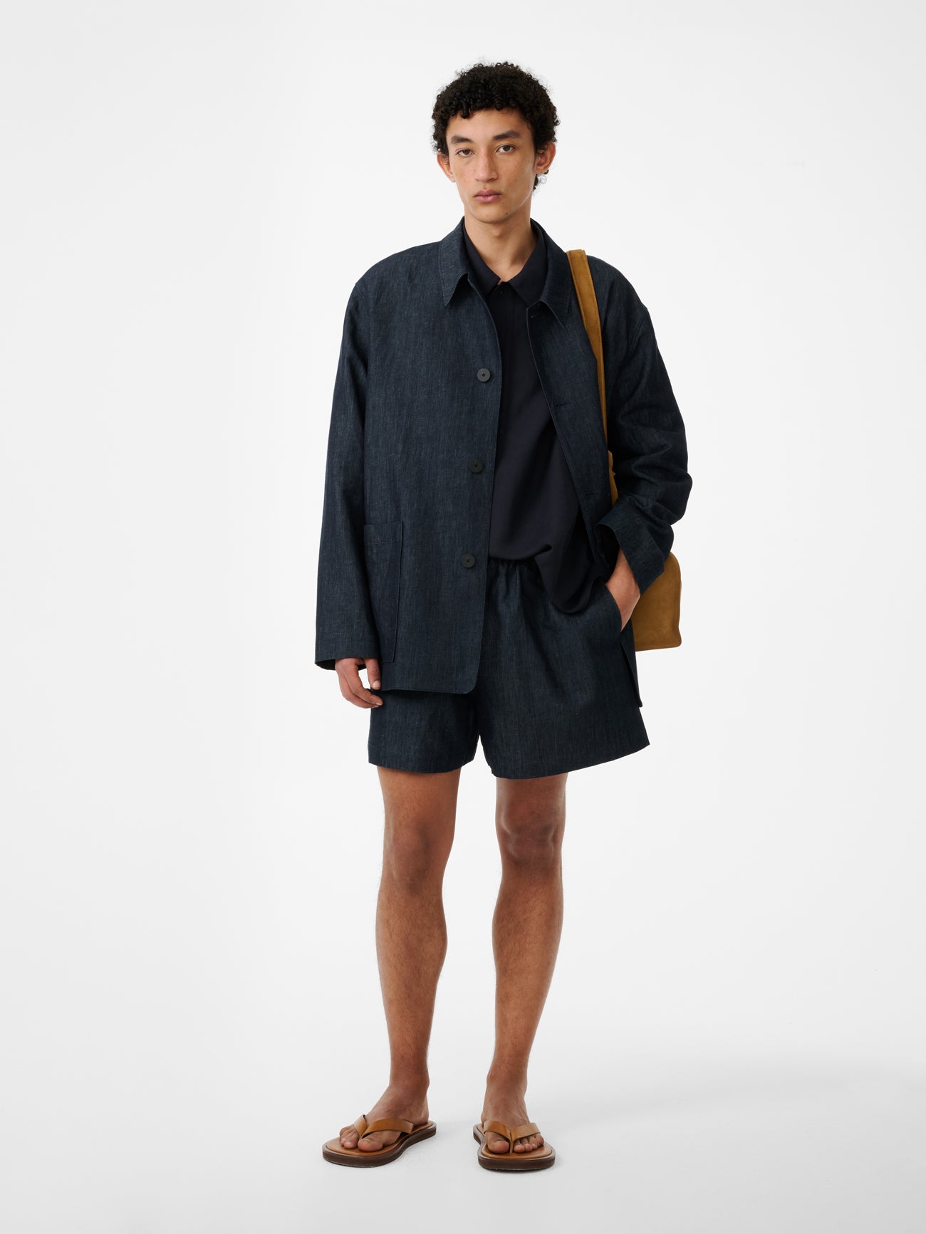 Elio Short in Indigo - Studio Nicholson