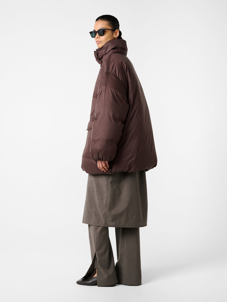 Elk Puffer Jacket in Espresso