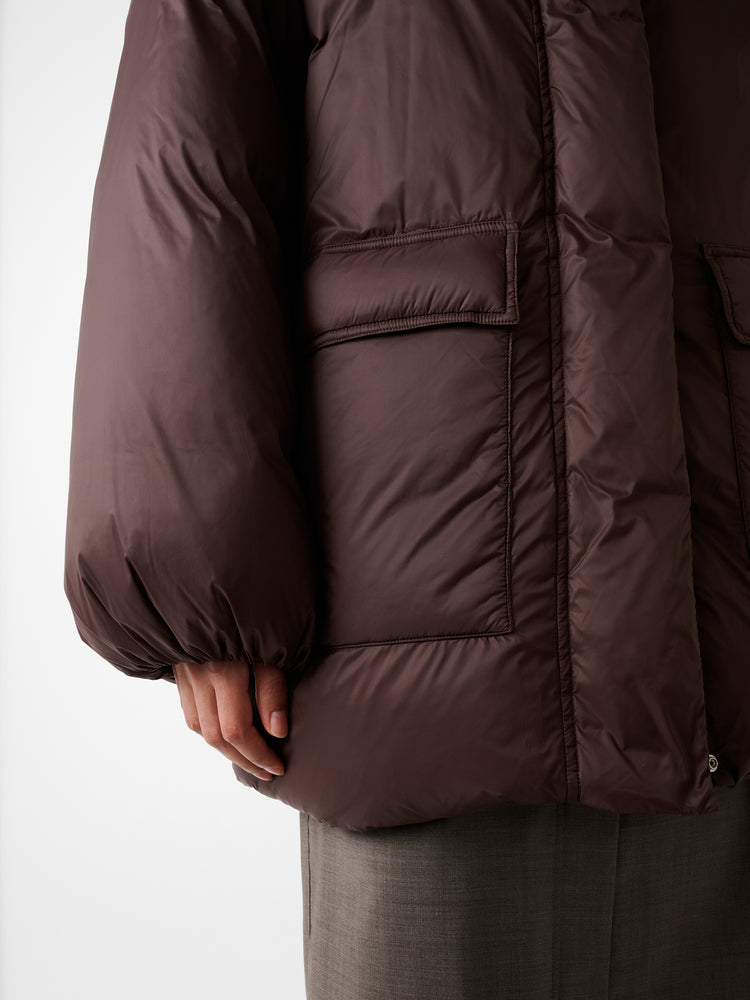 Elk Puffer Jacket in Espresso