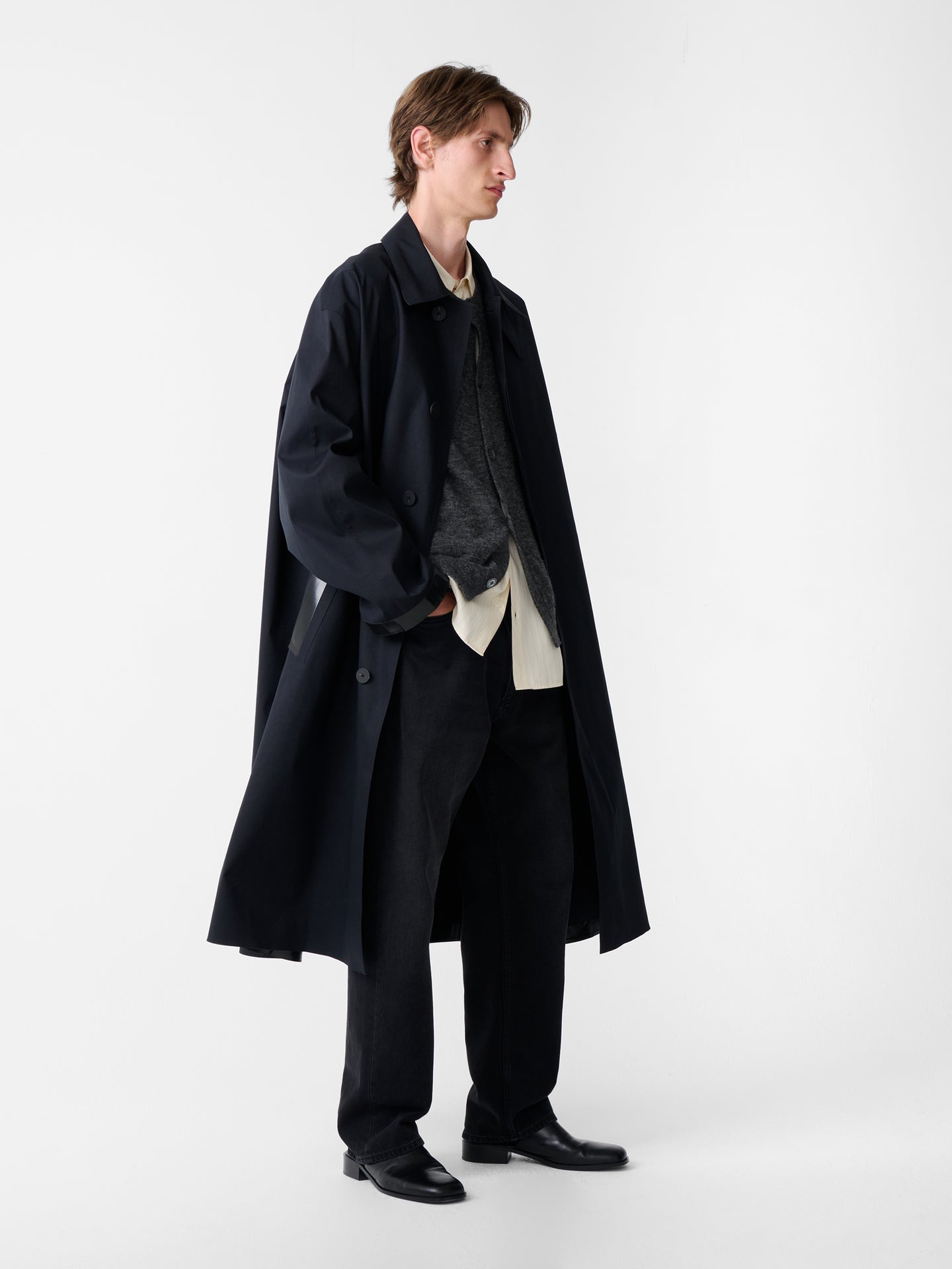 SN x Mackintosh Ettrick Mac Coat in Navy
