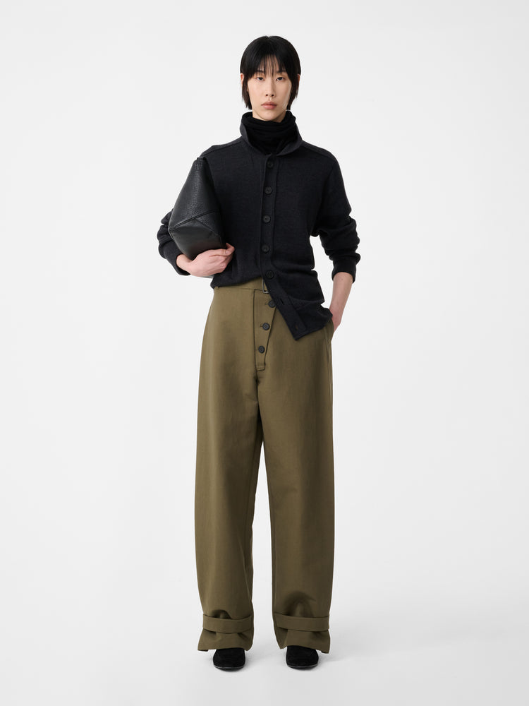 Faron Belted Pant in Utility Green