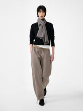 Farr Wool Drawstring Pant in Taupe