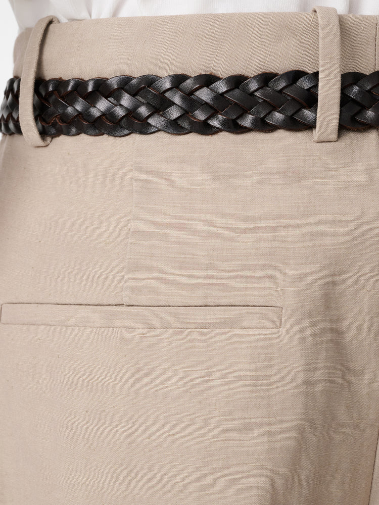 Fowld Linen Short in Sand